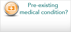 Cover for pre-existing medical conditions